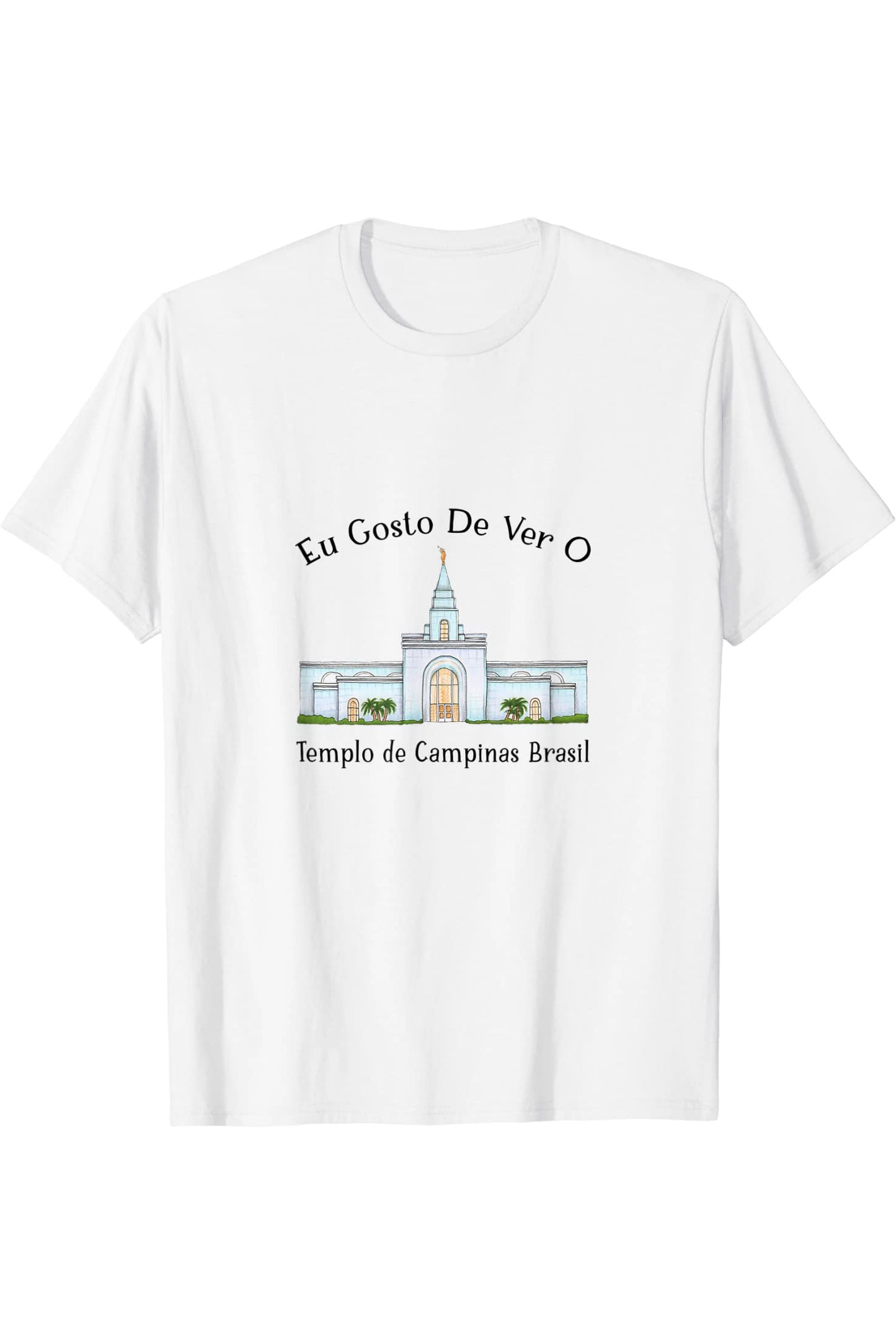 Templo de Manaus Brasil T-Shirt - Happy Style (Portuguese) US
