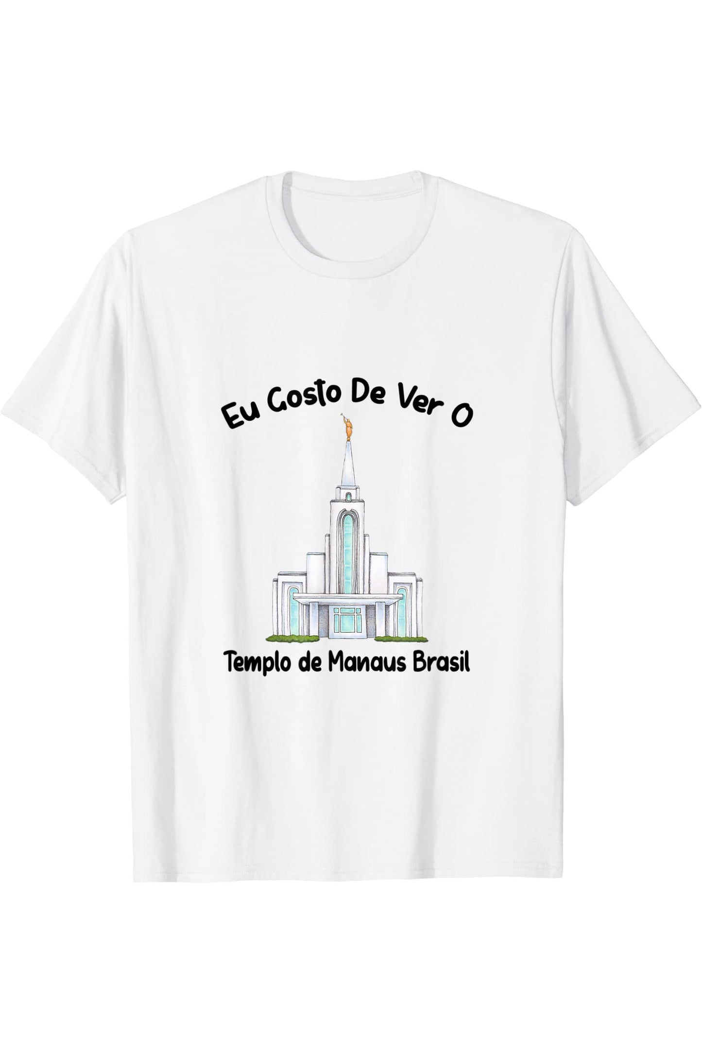 Templo de Manaus Brasil T-Shirt - Primary Style (Portuguese) US