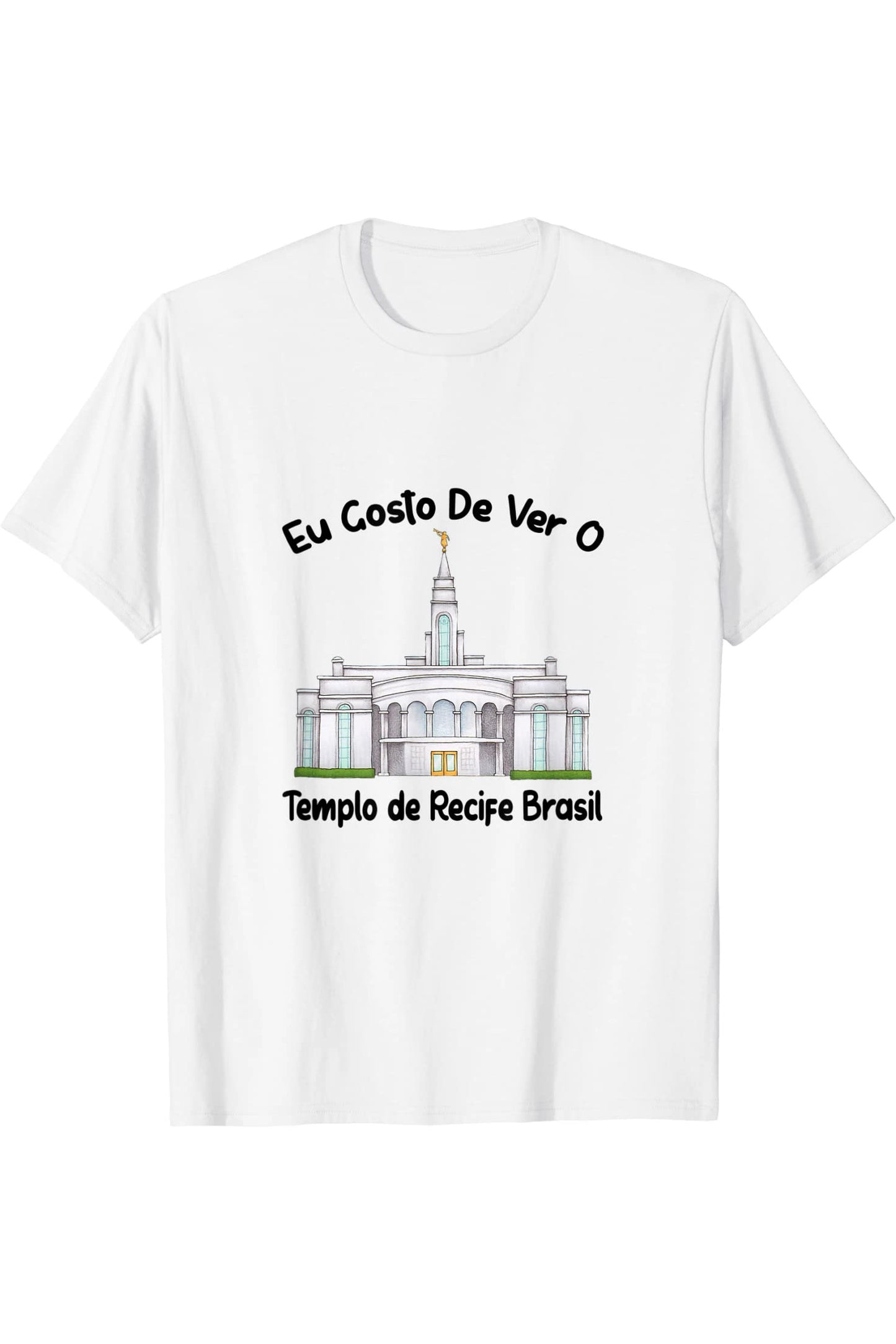 Templo de Manaus Brasil T-Shirt - Primary Style (Portuguese) US