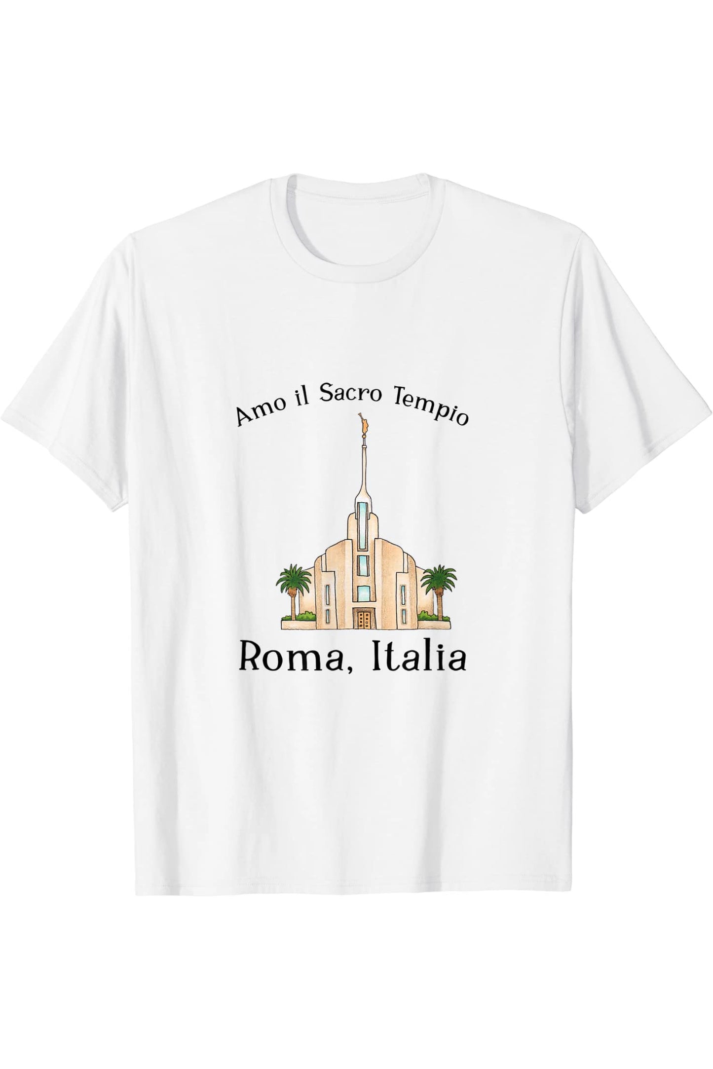 Rom Italy Tempel, I love to see my temple, color (Italienisch) T-Shirt