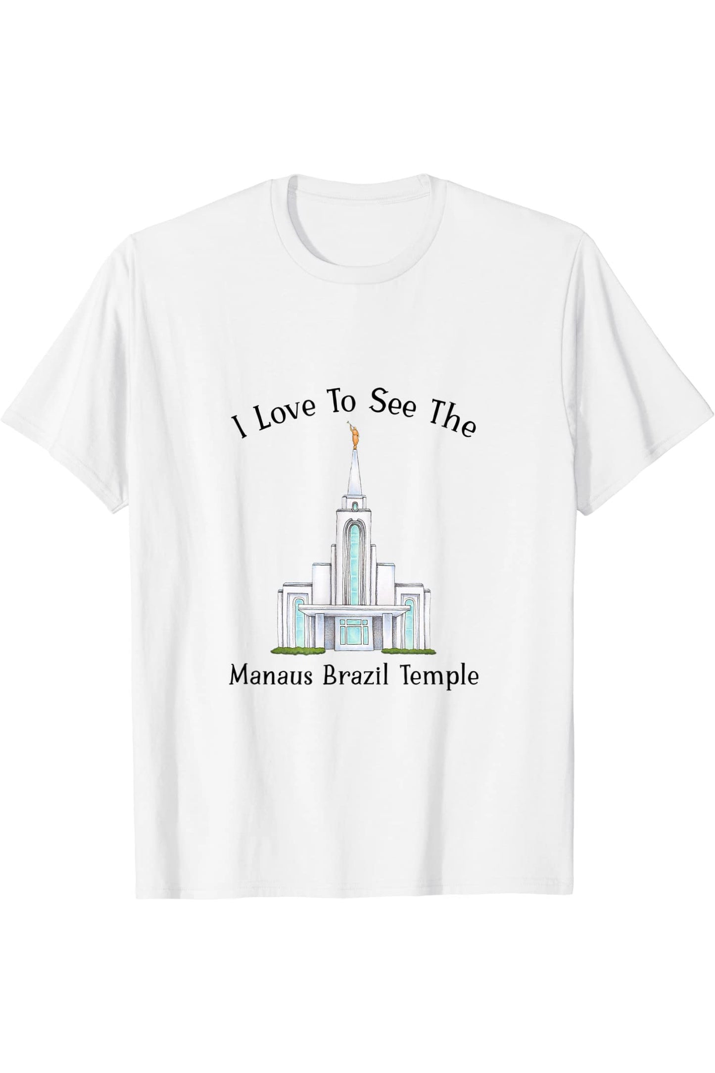 Manaus Brazil Temple T-Shirt - Happy Style (English) US