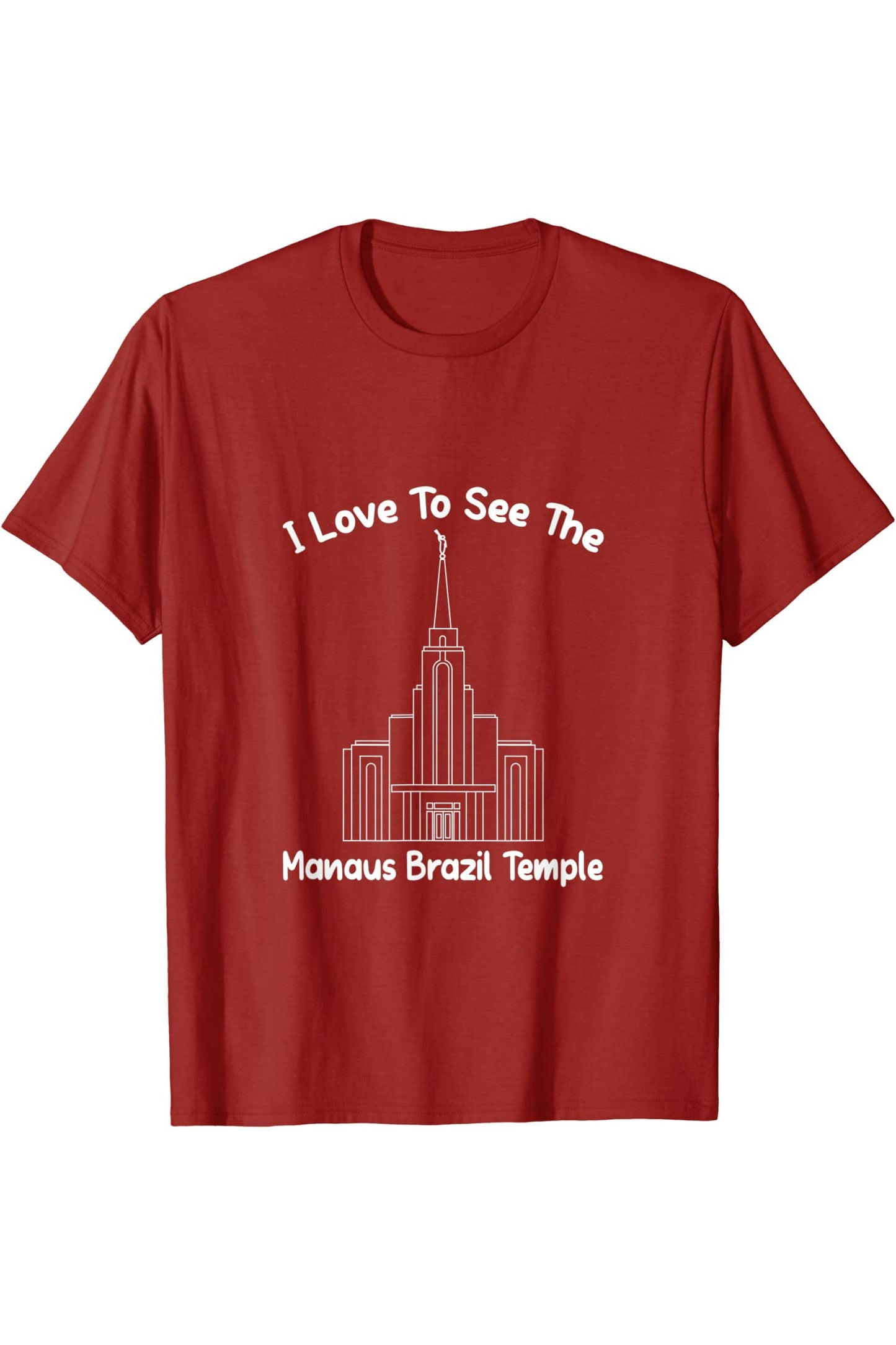 Manaus Brazil Temple T-Shirt - Primary Style (English) US