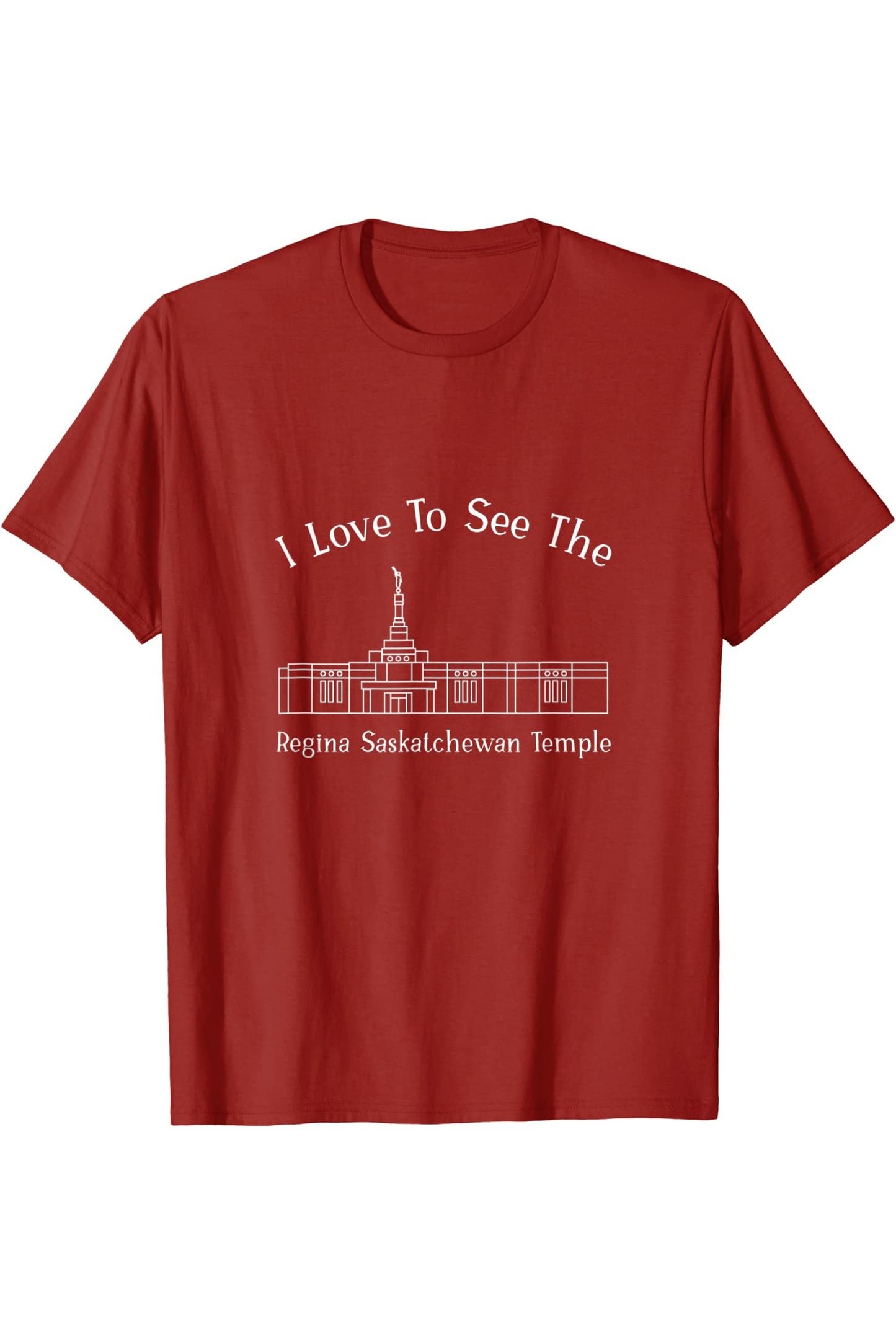 Regina Saskatchewan Temple T-Shirt - Happy Style (English) US