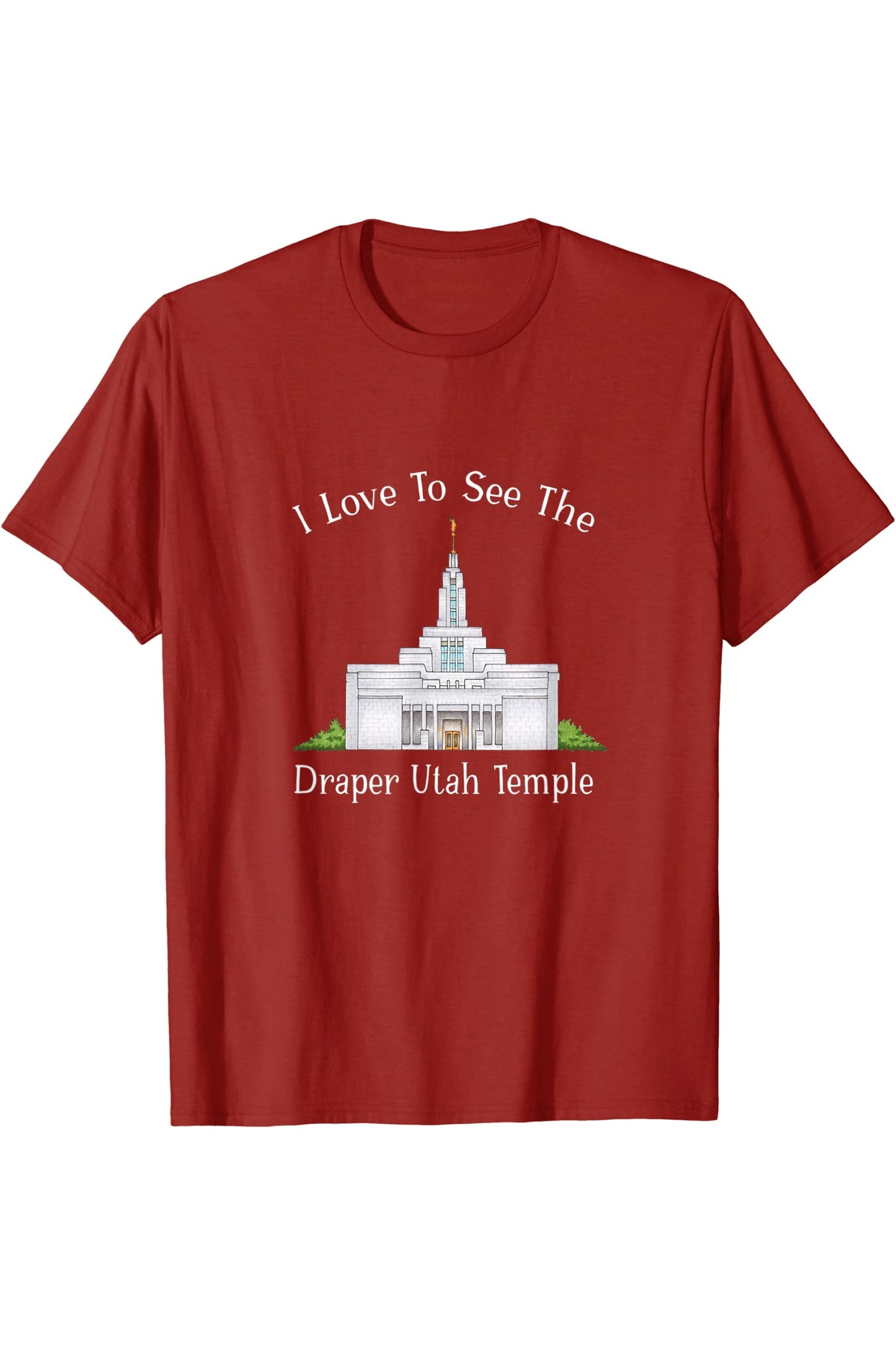 Draper Utah Temple T-Shirt - Happy Style (English) US
