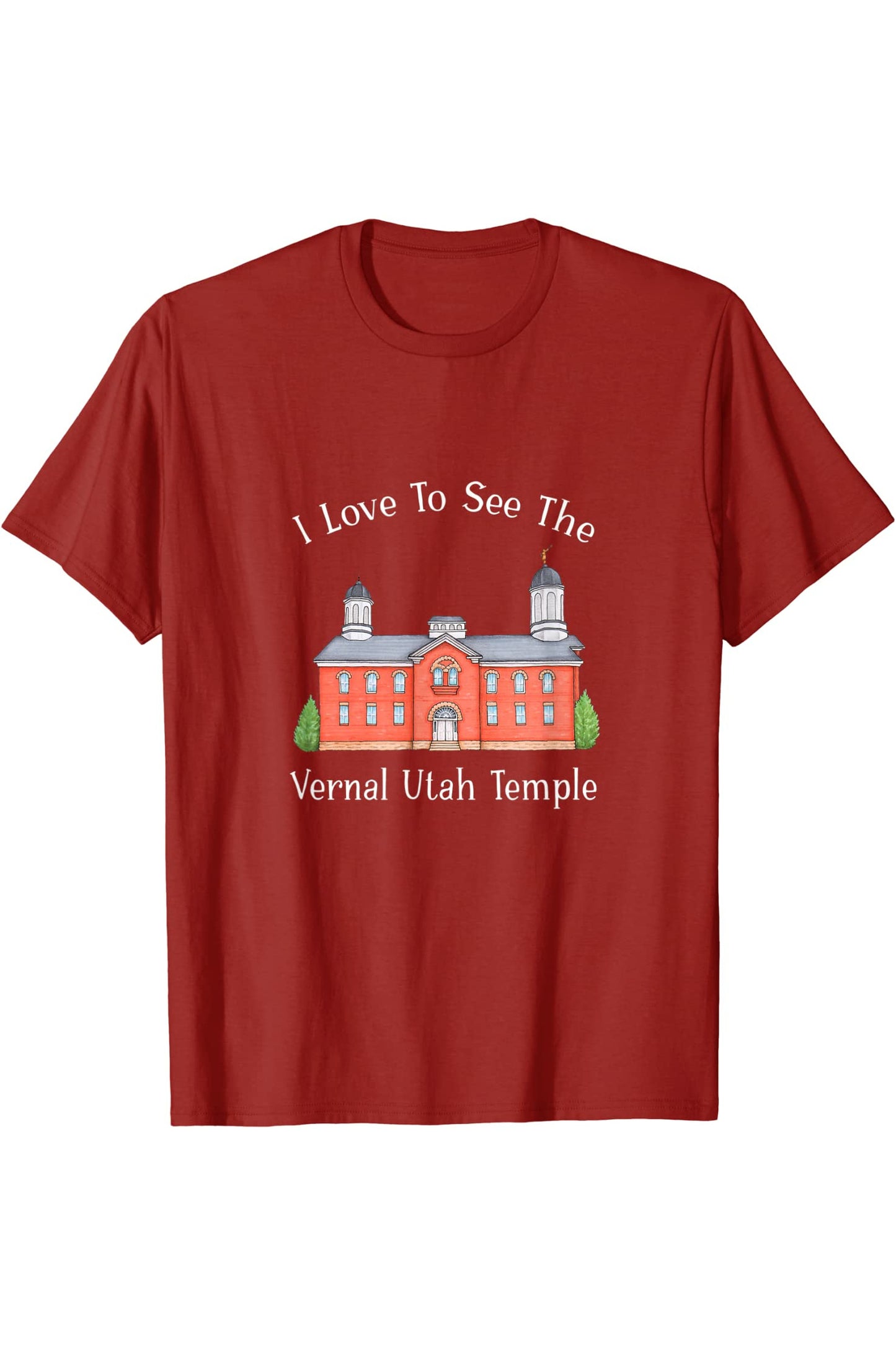 Vernal Utah Temple T-Shirt - Happy Style (English) US