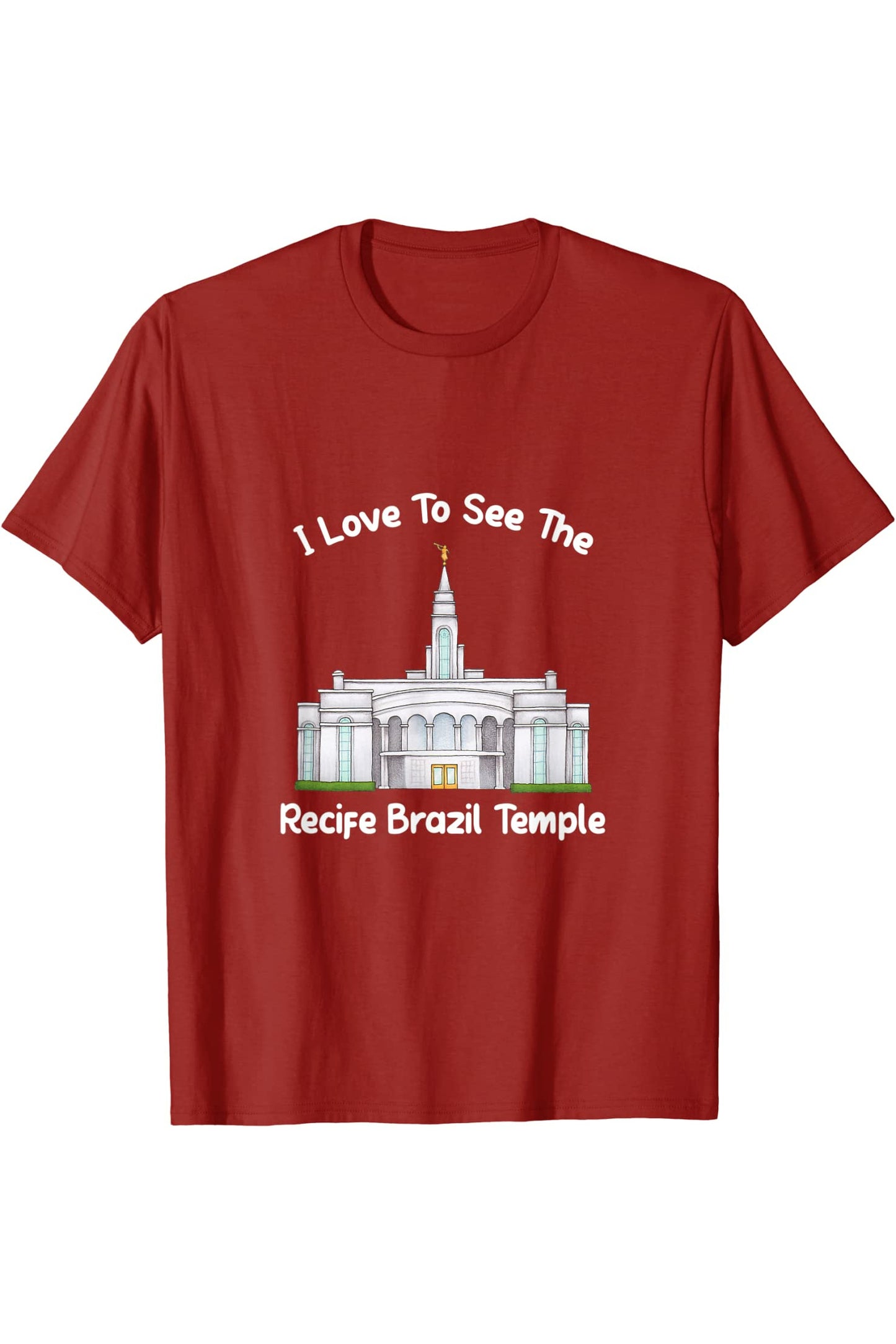 Recife Brazil Temple T-Shirt - Primary Style (English) US