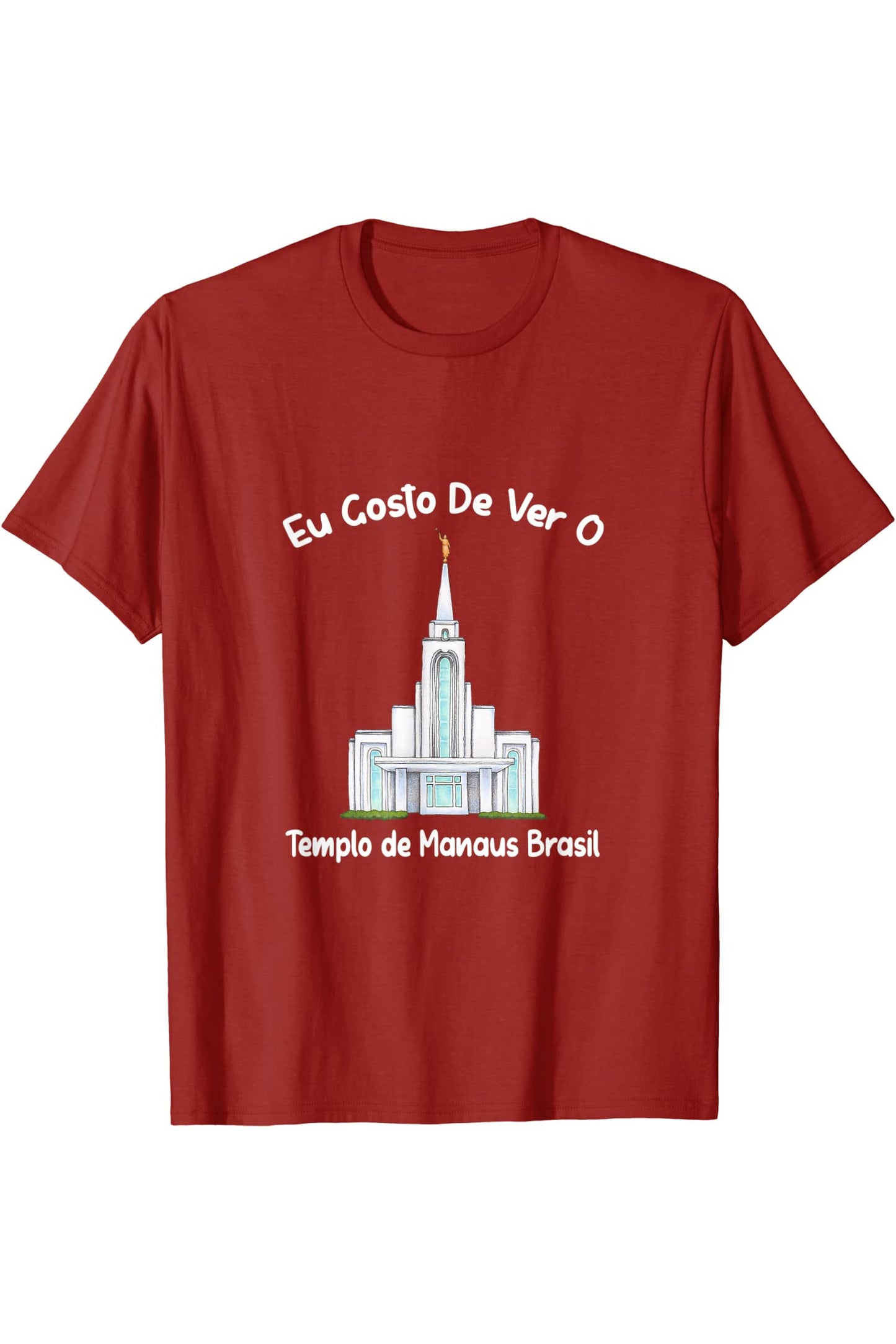 Templo de Manaus Brasil T-Shirt - Primary Style (Portuguese) US