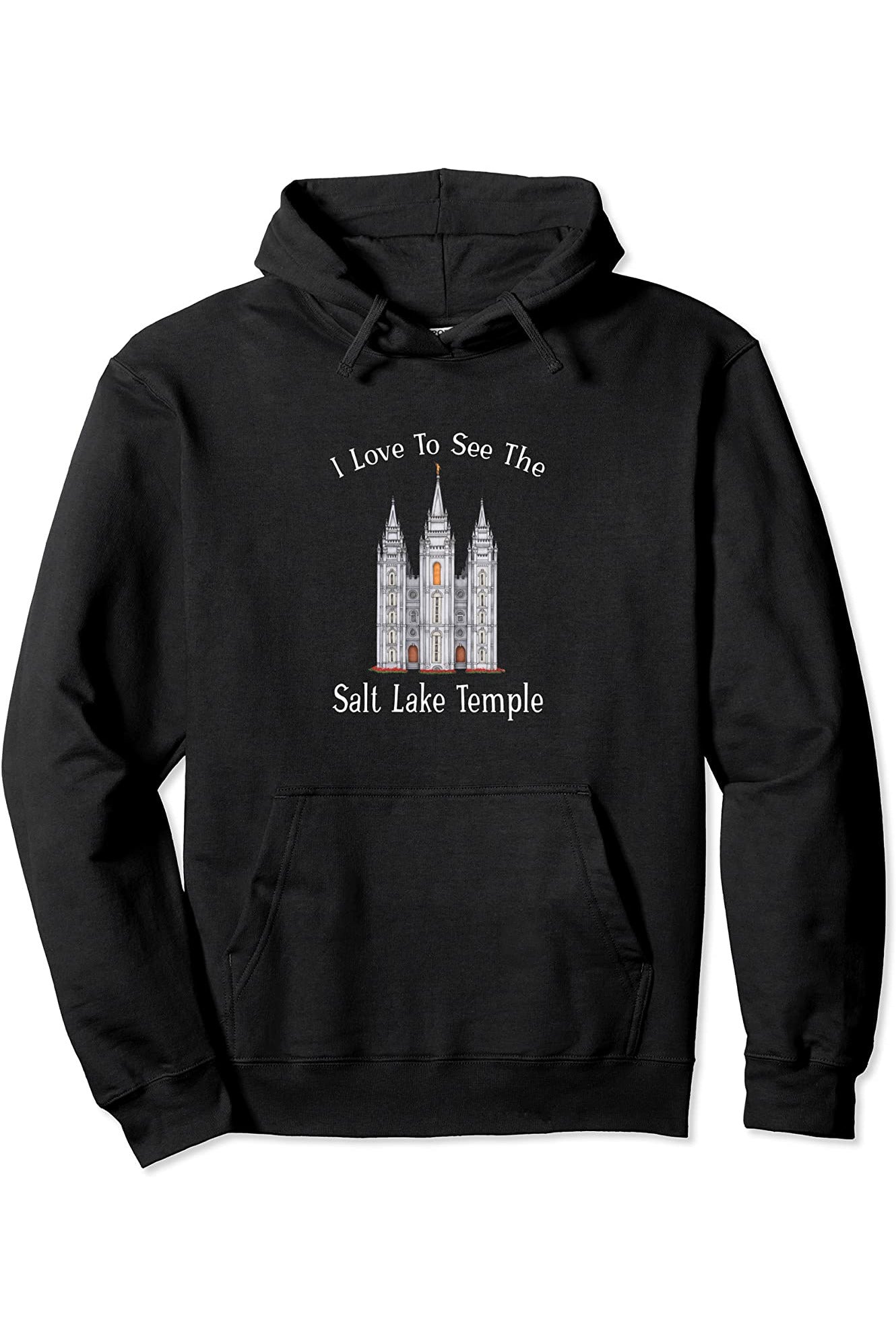 Salt Lake Temple, I love to see my temple, color Hoodie