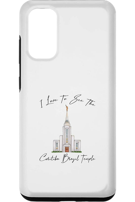 Curitiba Brazil Temple Samsung Phone Cases - Calligraphy Style (English) US