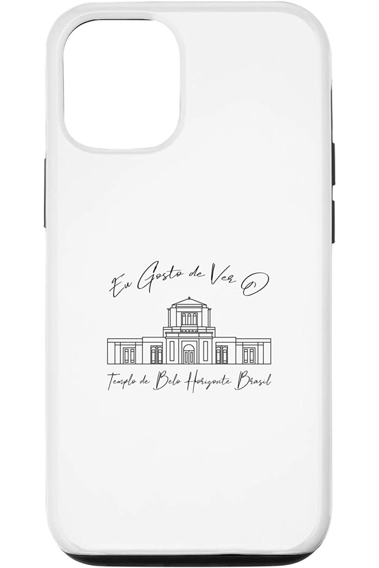 Belo Horizonte Brazil Temple Apple iPhone Cases - Calligraphy Style (Portuguese) US