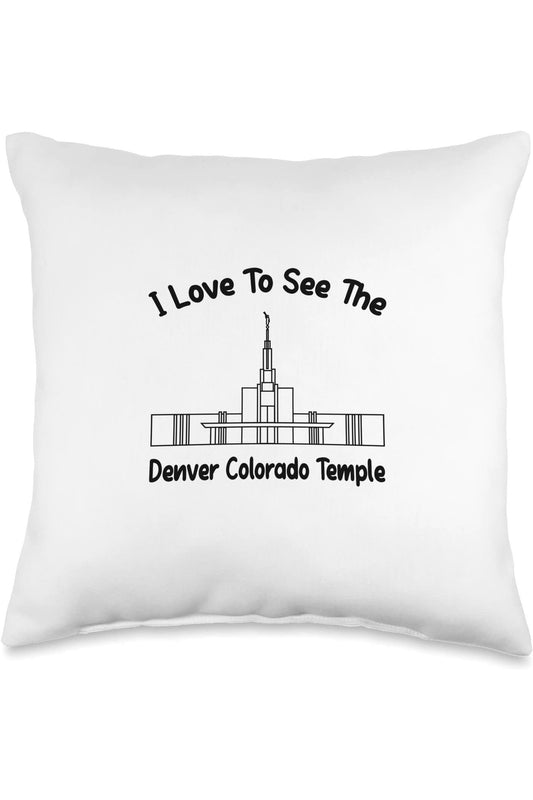 Denver Colorado Temple Throw Pillows - Primary Style (English) US