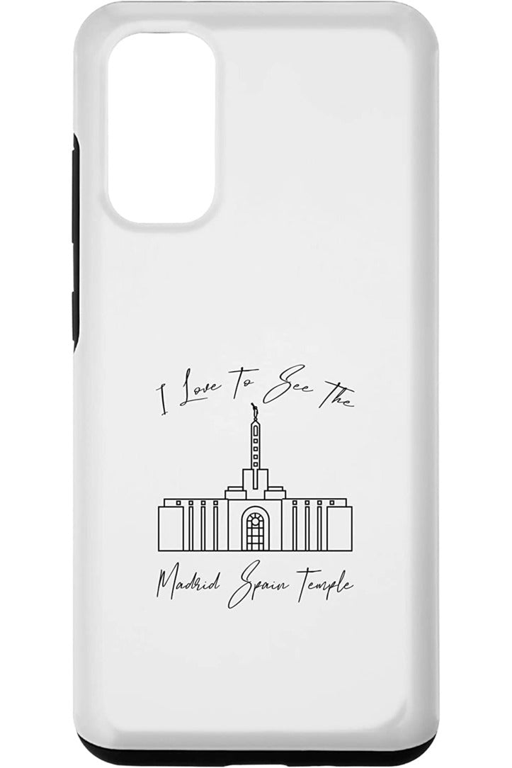 マドリッド スペイン寺院、わたしは神殿を見るのが大好き、書道 Samsung Phone Case