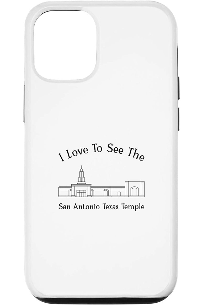 San Antonio Texas Temple Apple iPhone Cases - Happy Style (English) US