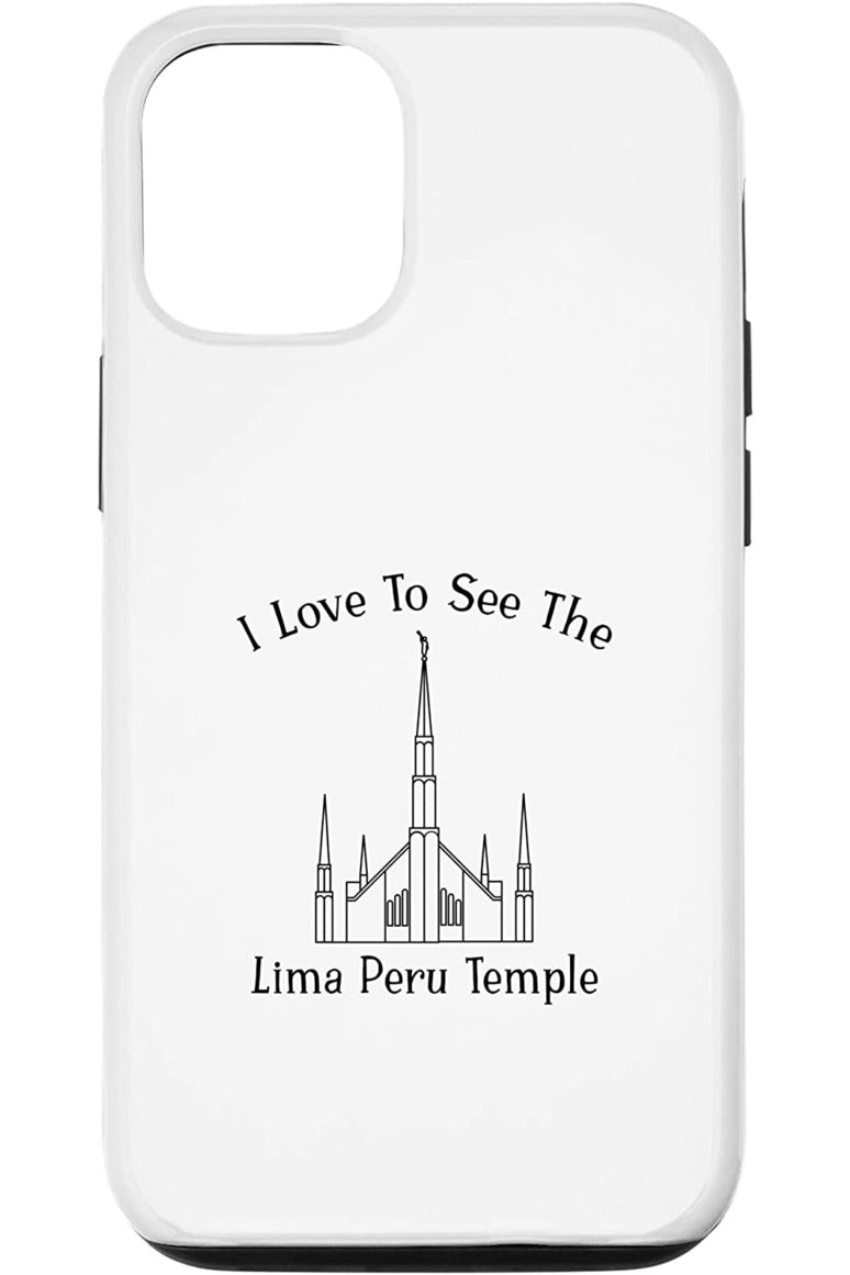 Lima Peru Temple Apple iPhone Cases - Happy Style (English) US