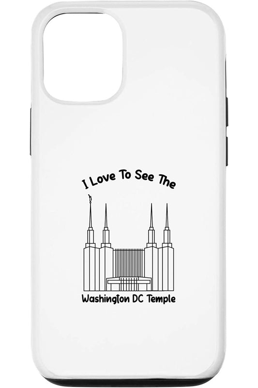 Washington DC Temple Apple iPhone Cases - Primary Style (English) US