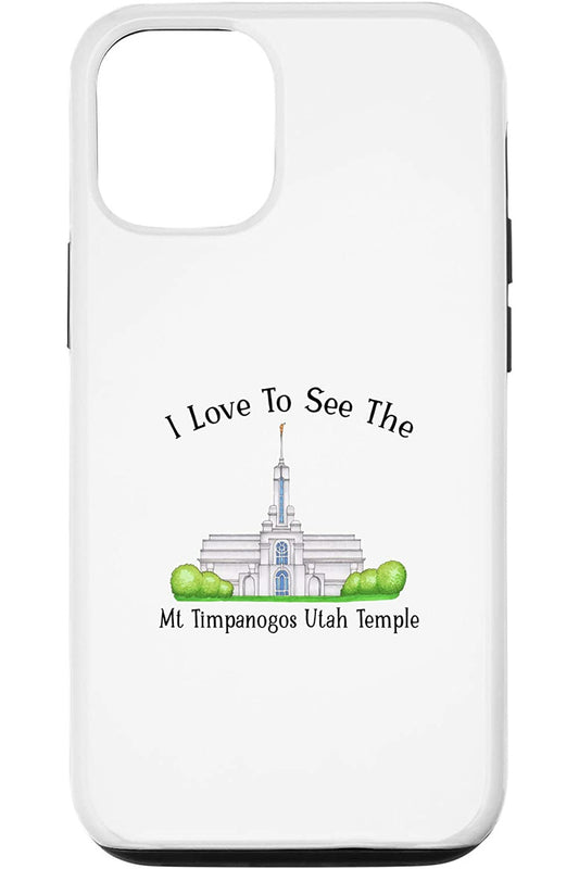 Mt Timpanogos Utah Temple Apple iPhone Cases - Happy Style (English) US