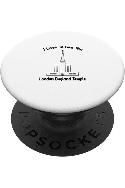 London England Temple I love to see my Tempel, primary PopSocket