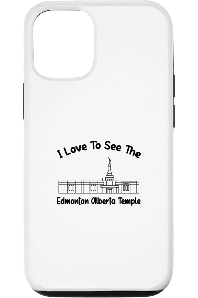 Edmonton Alberta Temple Apple iPhone Cases - Primary Style (English) US