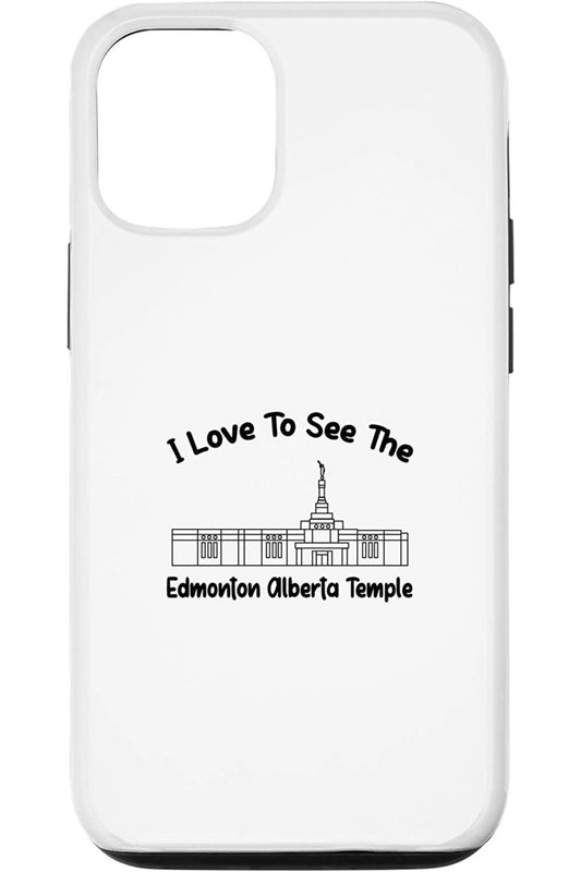 Edmonton Alberta Temple Apple iPhone Cases - Primary Style (English) US