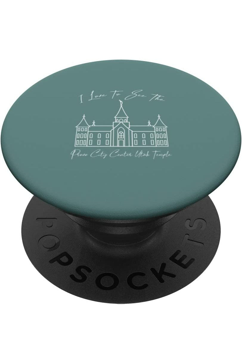 Provo City Center Utah Temple PopSockets Grip - Calligraphy Style (English) US