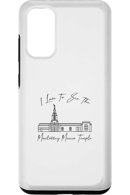 Monterrey Mexico Temple Samsung Phone Cases - Calligraphy Style (English) US