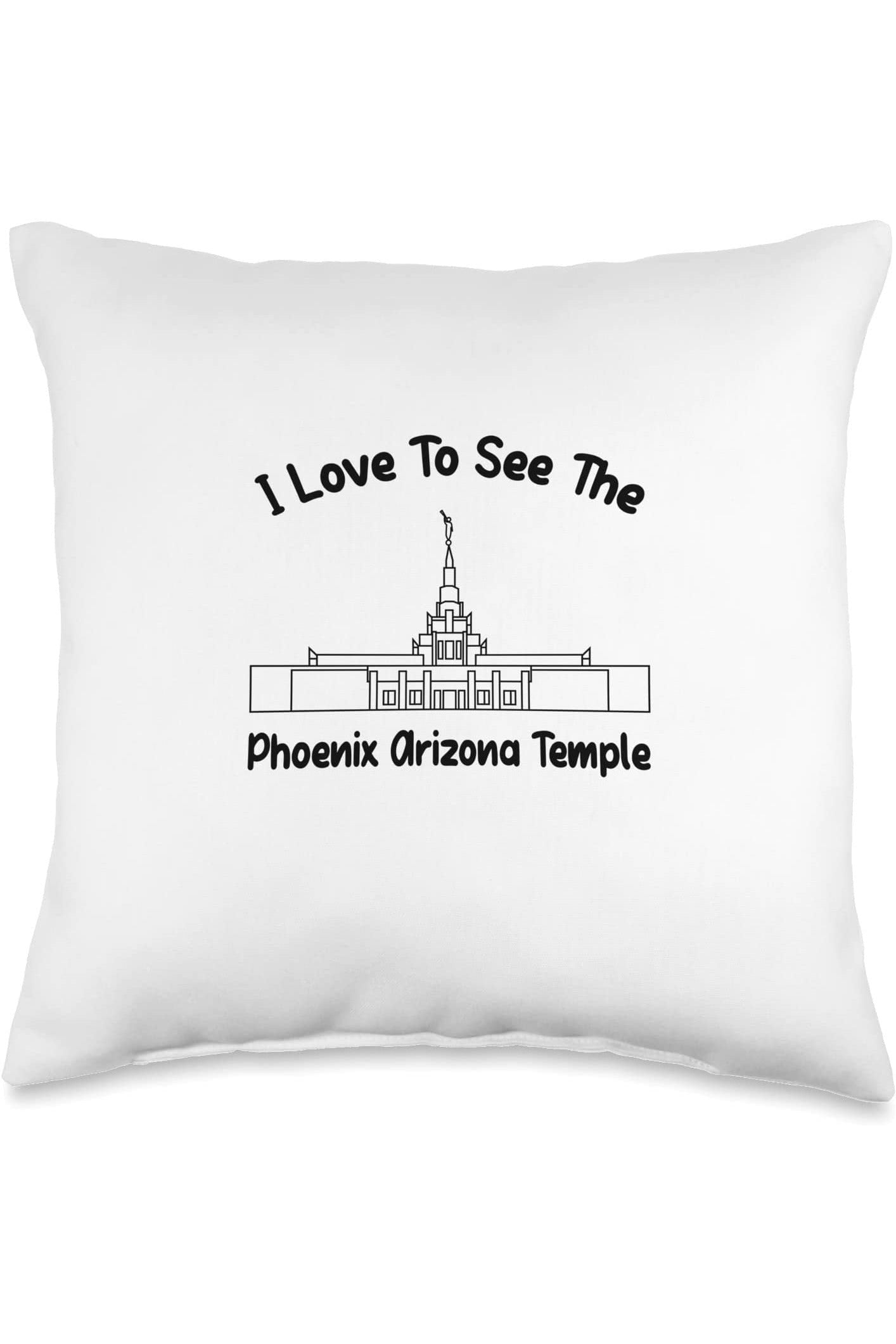 Phoenix Arizona Temple Throw Pillows - Primary Style (English) US
