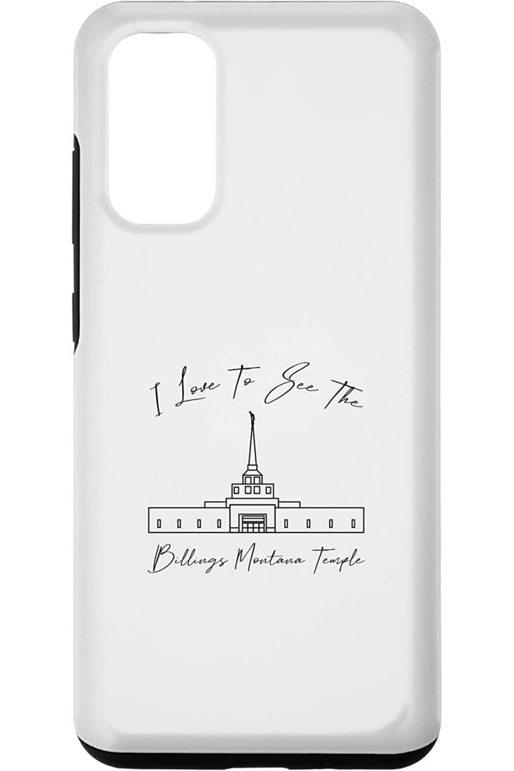 Billings Montana Temple Samsung Phone Cases - Calligraphy Style (English) US