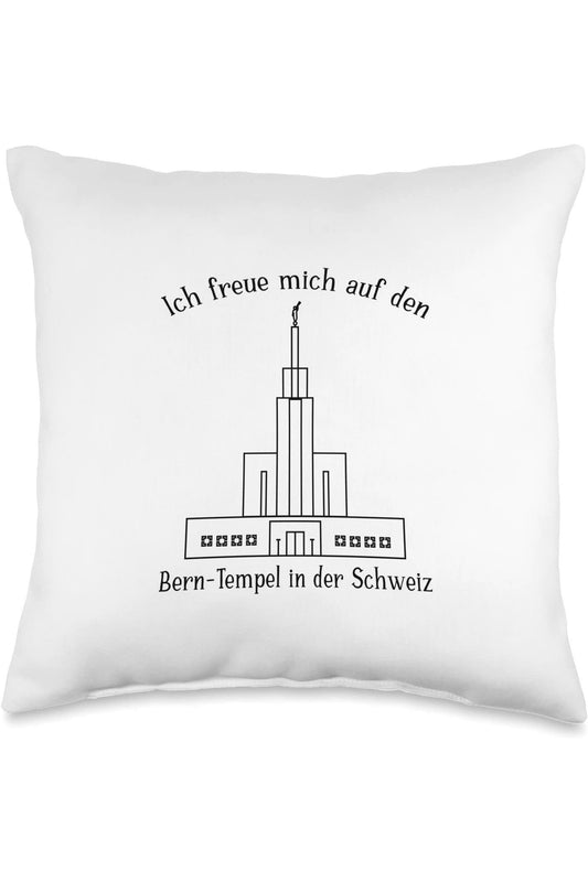 Bern Switzerland Temple Throw Pillows - Happy Style (German) US
