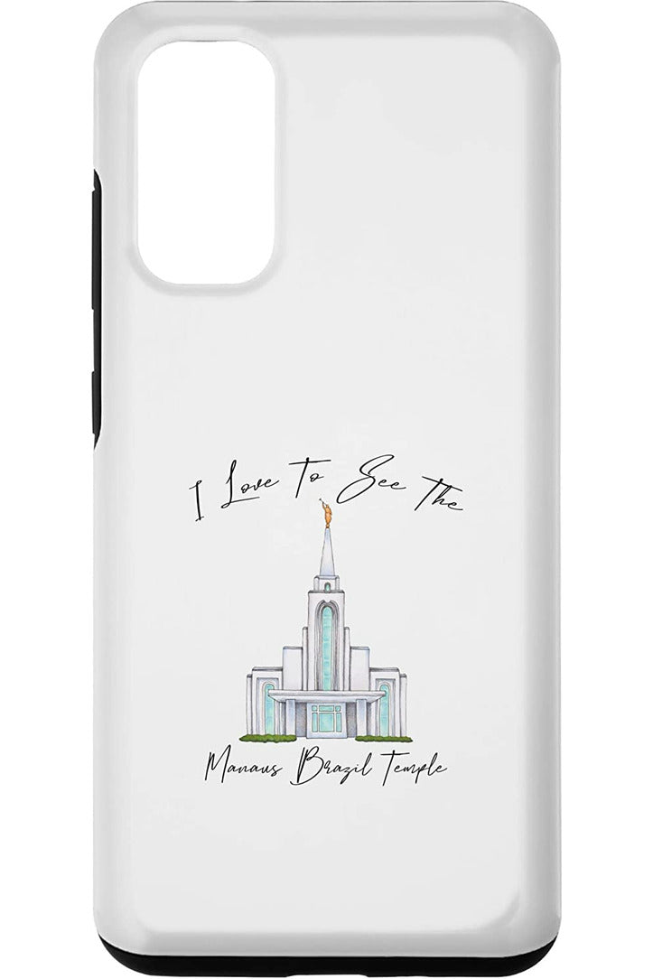 Manaus Brazil Temple Samsung Phone Cases - Calligraphy Style (English) US