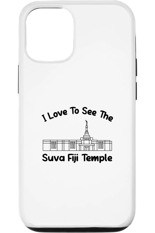 Suva Fiji Temple Apple iPhone Cases - Primary Style (English) US