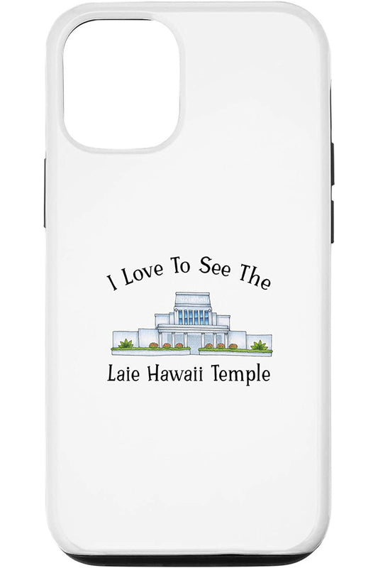 Laie Hawaii Temple Apple iPhone Cases - Happy Style (English) US