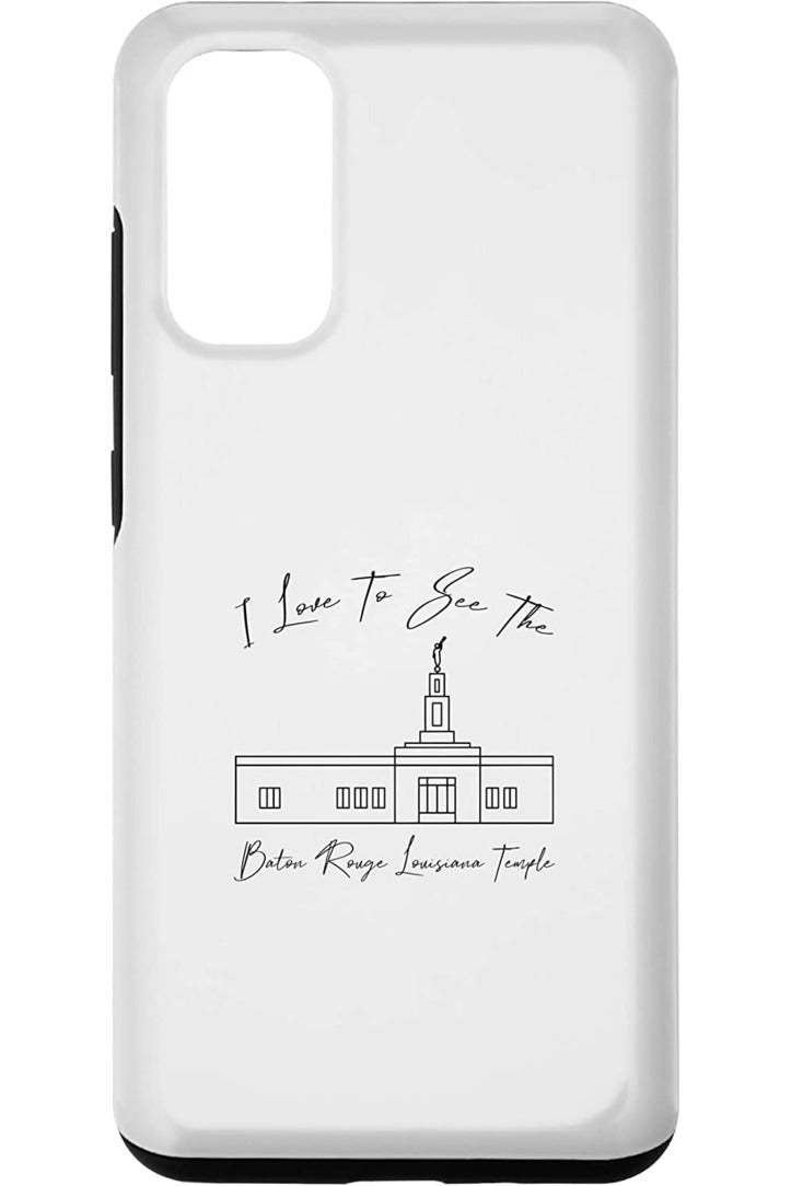 Baton Rouge Louisiana Temple Samsung Phone Cases - Calligraphy Style (English) US