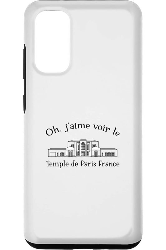 パリフランス寺院、私の寺院を見るのが大好き、幸せ(フランス語) Samsung Phone Case