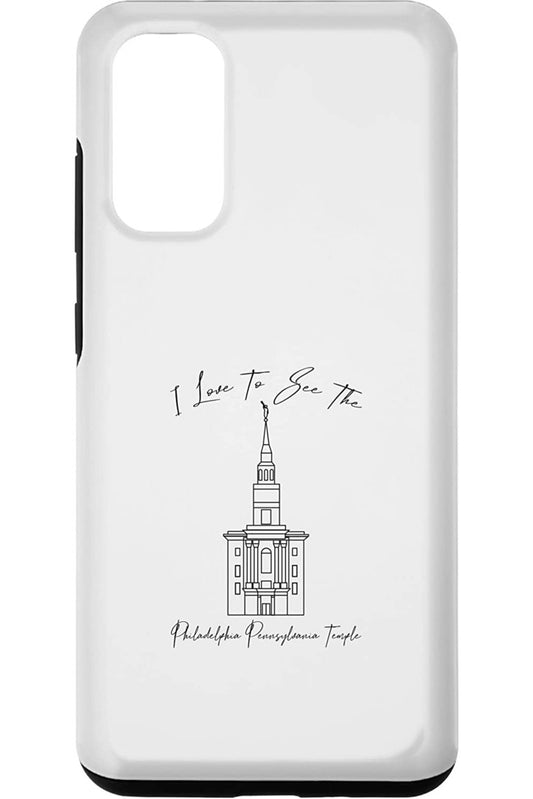 Philadelphia Pennsylvania Temple Samsung Phone Cases - Calligraphy Style (English) US