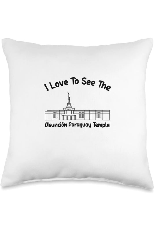 Asuncion Paraguay Temple Throw Pillows - Primary Style (English) US