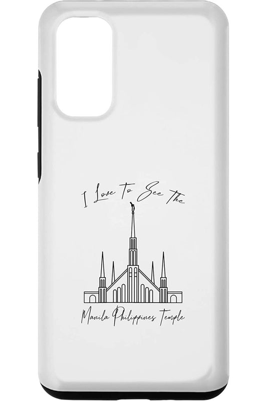 Manila Philippines Temple Samsung Phone Cases - Calligraphy Style (English) US