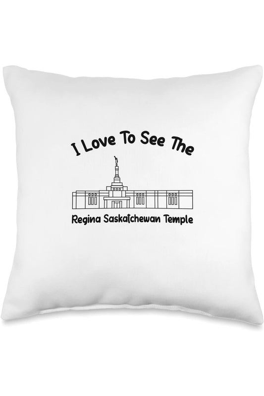 Regina Saskatchewan Temple Throw Pillows - Primary Style (English) US