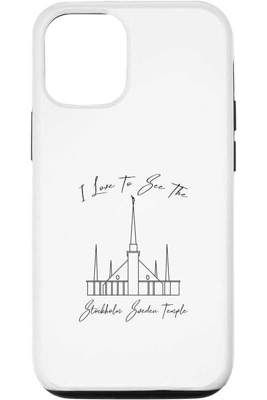 Stockholm Sweden Temple Apple iPhone Cases - Calligraphy Style (English) US