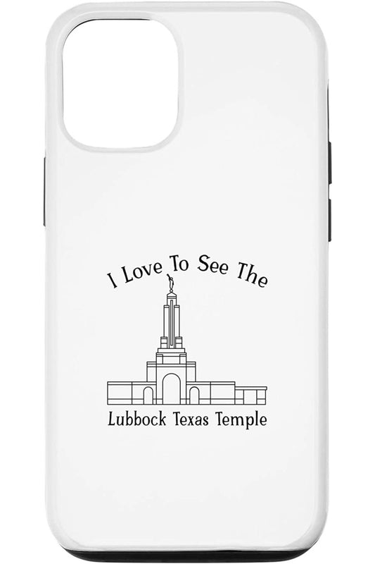 Lubbock Texas Temple Apple iPhone Cases - Happy Style (English) US