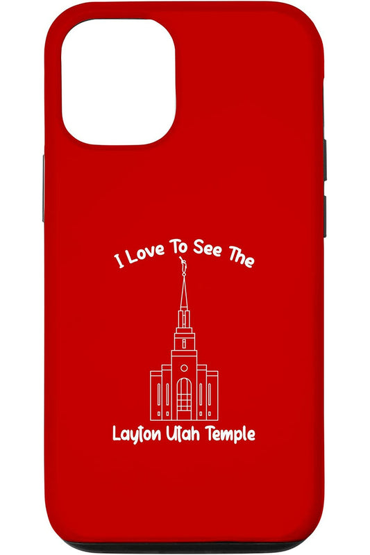 Layton Utah Temple Apple iPhone Cases - Primary Style (English) US