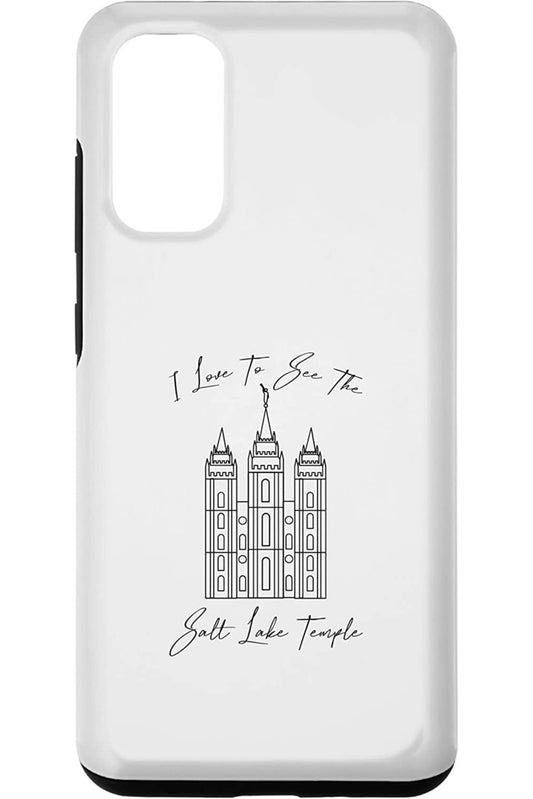 Salt Lake Temple Samsung Phone Cases - Calligraphy Style (English) US