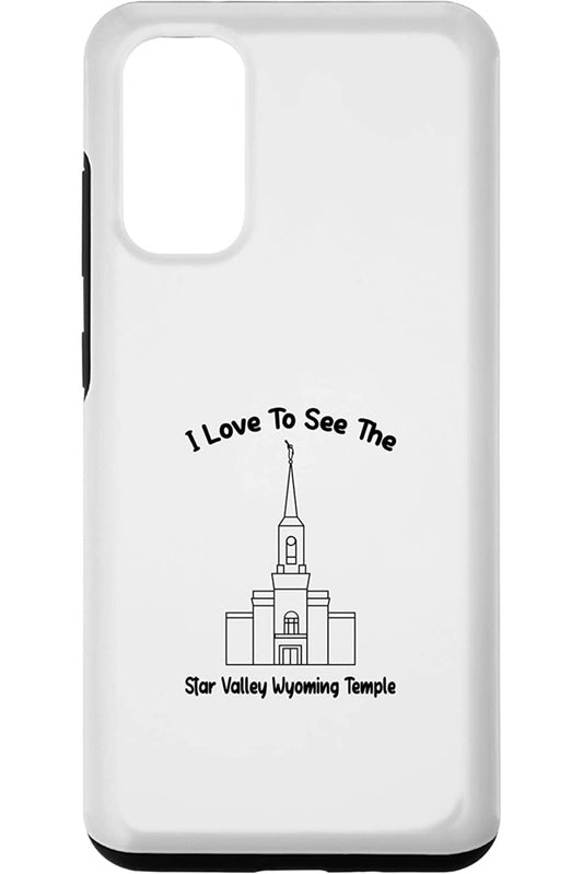 Star Valley Wyoming Temple Samsung Phone Cases - Primary Style (English) US