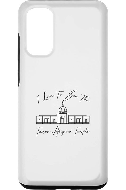 Tucson Arizona Temple Samsung Phone Cases - Calligraphy Style (English) US