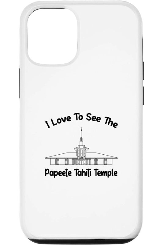 Papeete Tahiti Temple Apple iPhone Cases - Primary Style (English) US