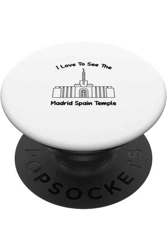 Madrid Spain Temple PopSockets Grip - Primary Style (English) US