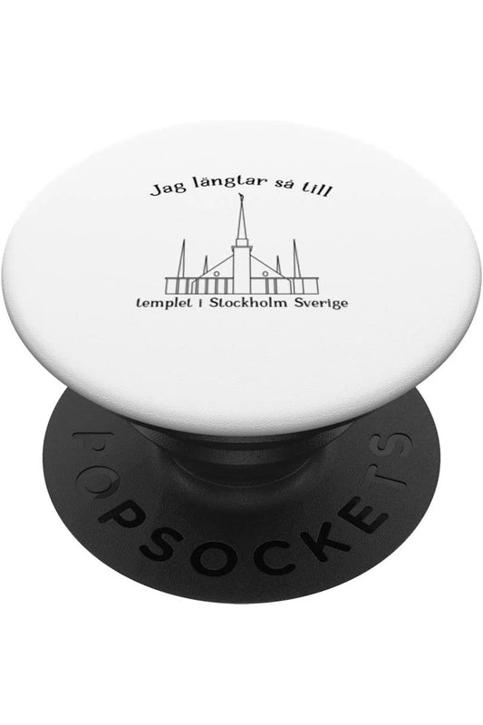 Stockholm Schweden Tempel, I love to see my temple (Schwedisch) PopSocket