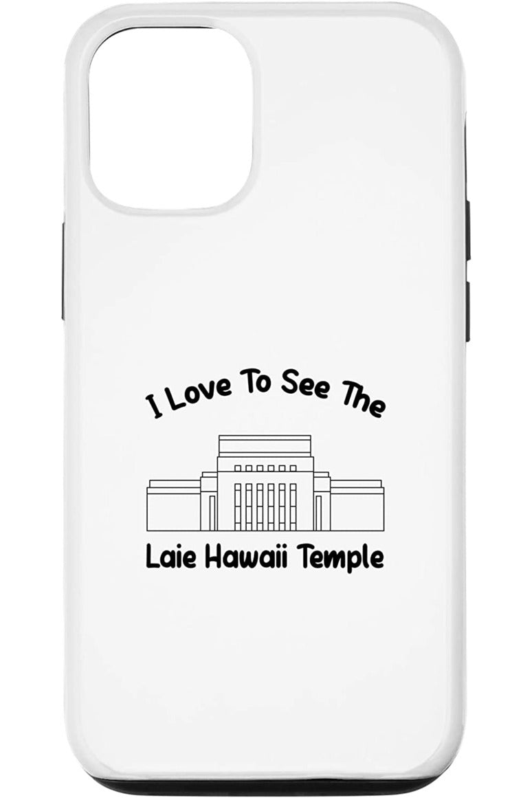Laie Hawaii Temple Apple iPhone Cases - Primary Style (English) US