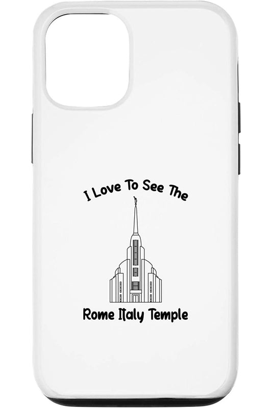 Rome Italy Temple Apple iPhone Cases - Primary Style (English) US