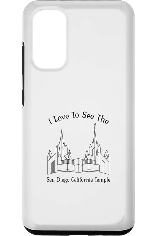 San Diego California Temple Samsung Phone Cases - Happy Style (English) US