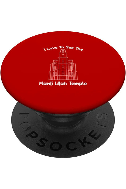 Manti Utah Temple PopSockets Grip - Primary Style (English) US
